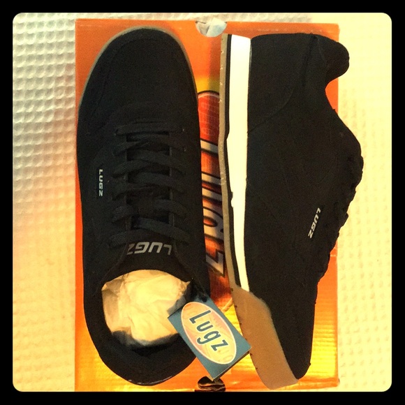 Box Lugz Mens Black Shoes Size 1 Skate 